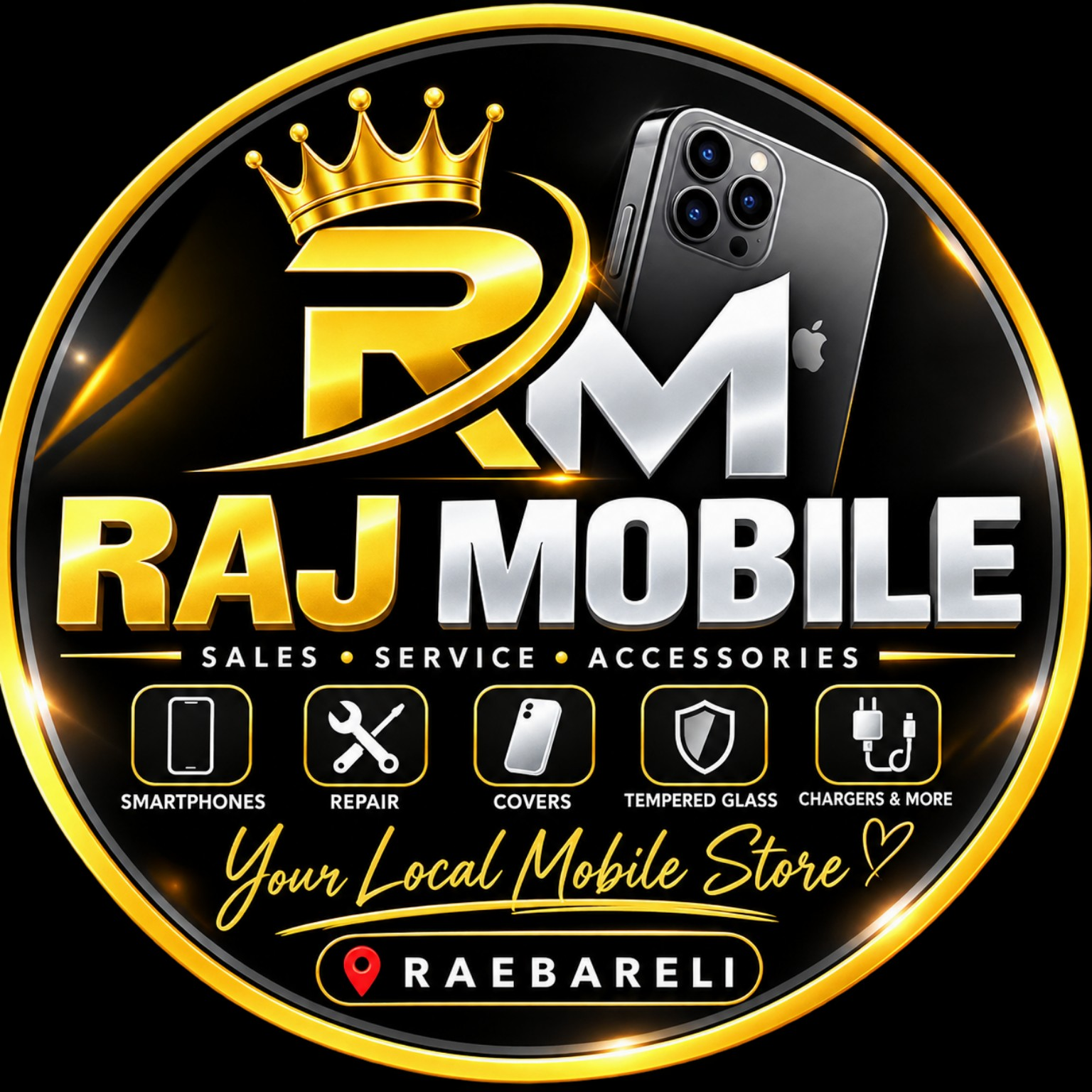 Raj Mobile Raebareli logo